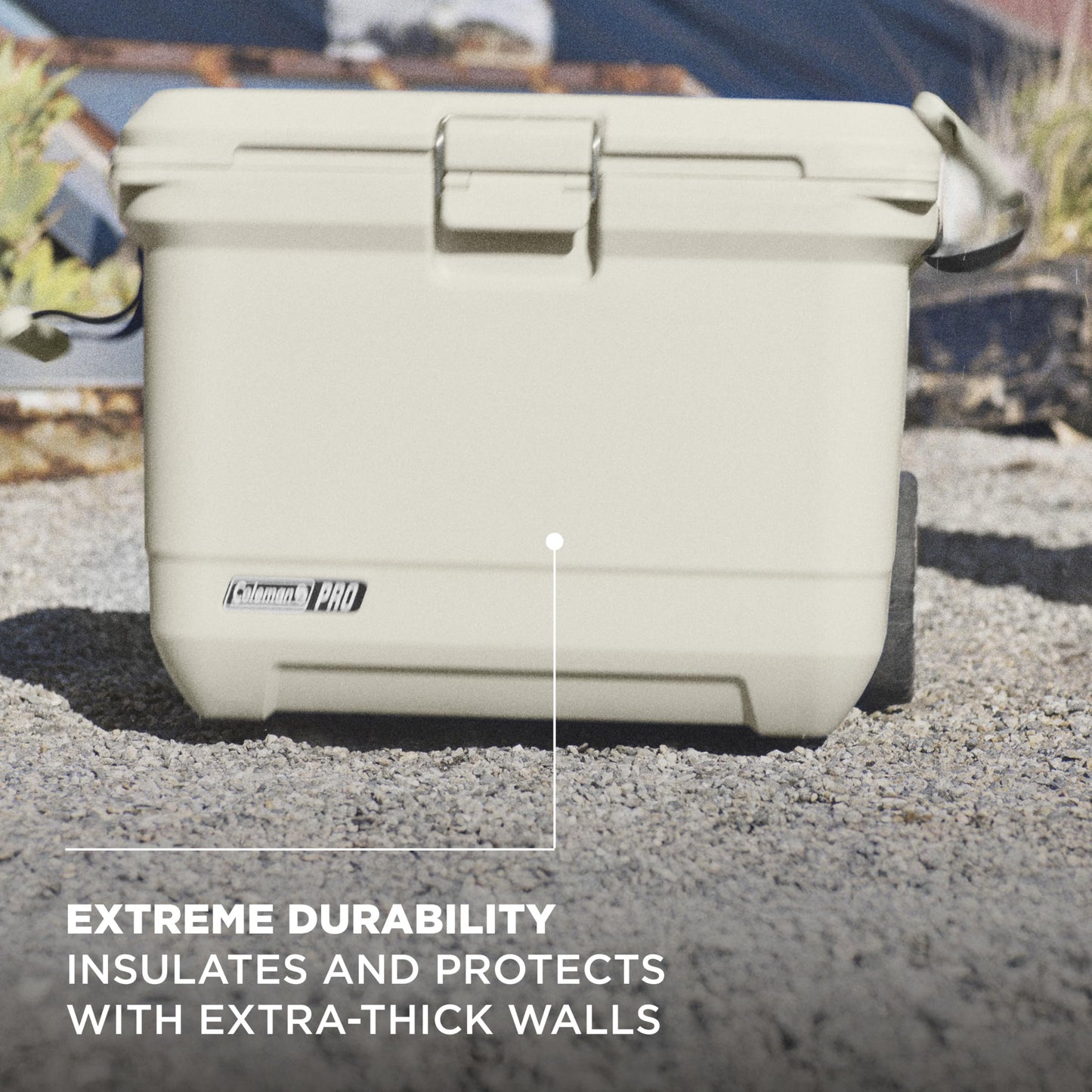 Coleman Pro Heavy-Duty 25qt Ultra-Light Premium Hard Cooler, Extra-Thick Insulation Keeps Ice up to 3 Days, 36-Can Capacity