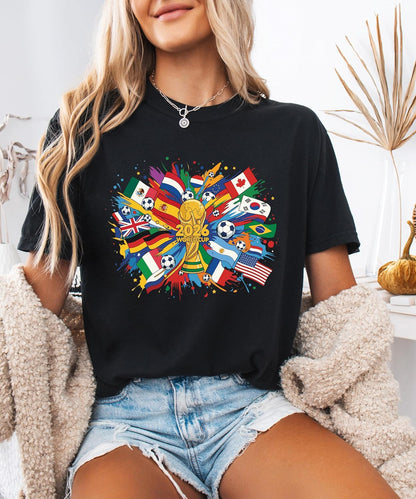 2026 World Soccer Flags Graphic Tee: A Festival of Football Fashion