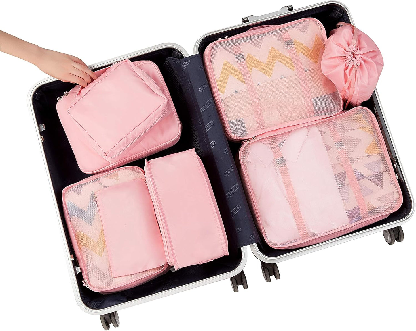 BAGAIL 8er Set Packwürfel Gepäckorganizer für Reisezubehör