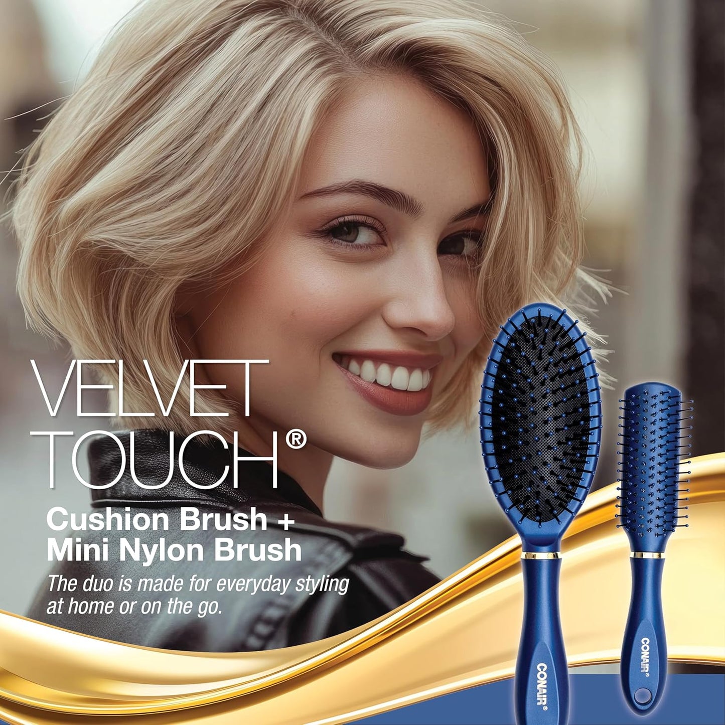 Conair Blue Velvet Touch Kissenbürste
