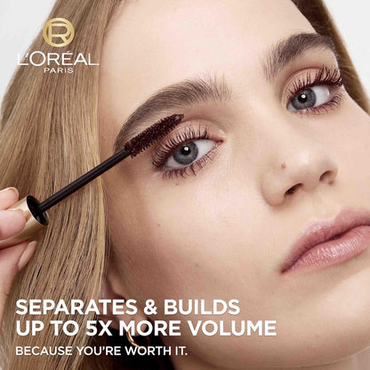 L'Oréal Paris Voluminous Original Mascara, Wimpern tuschen für Volumen und Trennung, nicht verklumpende Formel für weiche und geschmeidige Wimpern, Blackest Black 8,5ml