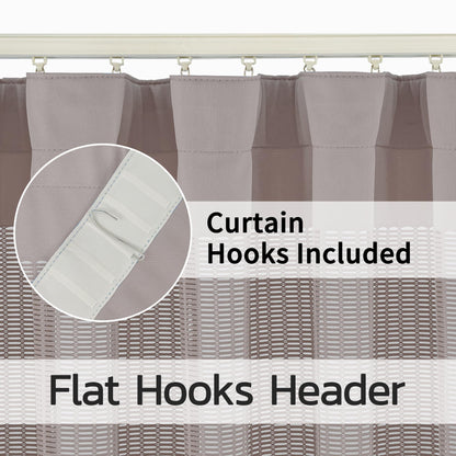 Inherent Flame Retardant Hospital Curtain Room Divider with Flat Hooks Cubicle Divider Privacy Medical Curtain for Hospital, Medical Clinic, Lab(1 Panel, 5x8FT,Grey)