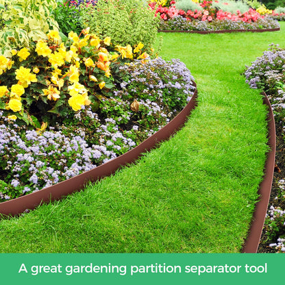 2-Inch x 100 FT Landscape Edging Border with 150 Stakes, Plastic Edging for Landscaping Garden Edging Border, Flexible Landscaping Edging for Garden Flower Beds Yard Lawn Pathway Paver (Black)