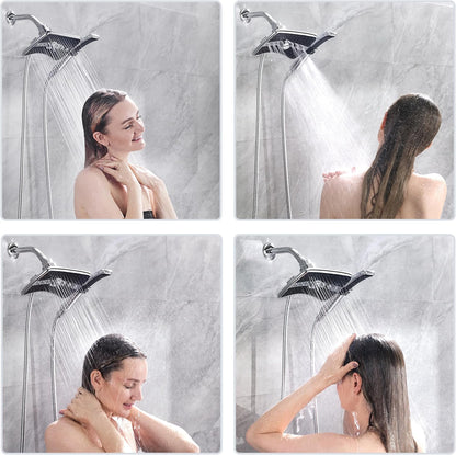 Upgrade Your Shower Experience with the BRIGHT SHOWERS High Pressure Dual Shower Head Combo