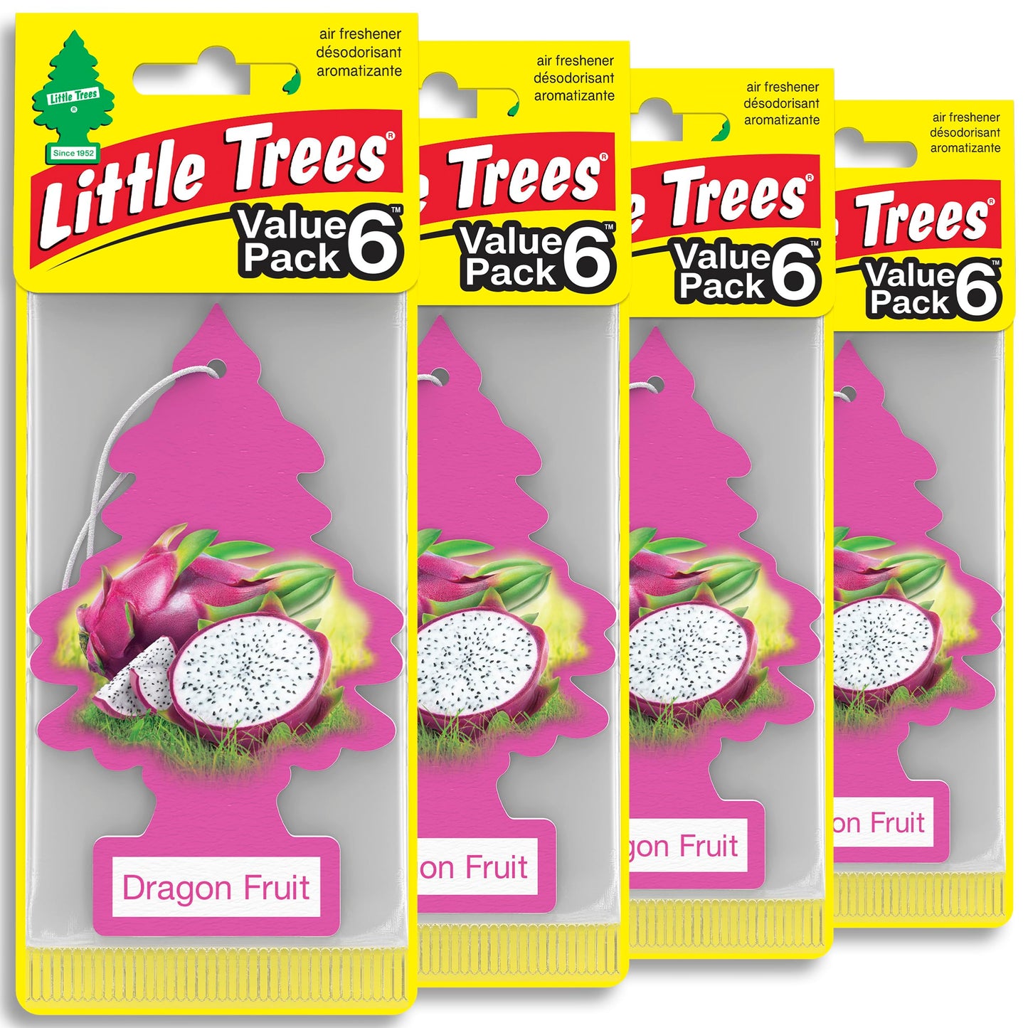 LITTLE TREES Car Air Freshener | Hanging Tree Provides Long Lasting Scent for Auto and Home | Black Ice, 24 Air Fresheners