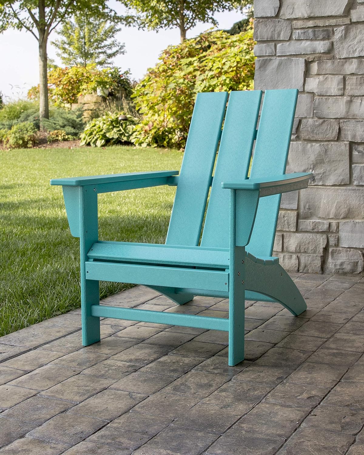 POLYWOOD Modern Adirondack Chair: A Weather-Resistant Outdoor Oasis