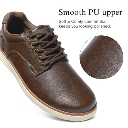 Men Dress Shoes Casual Lace Up Oxfords – Comfortable for Business Travel Work