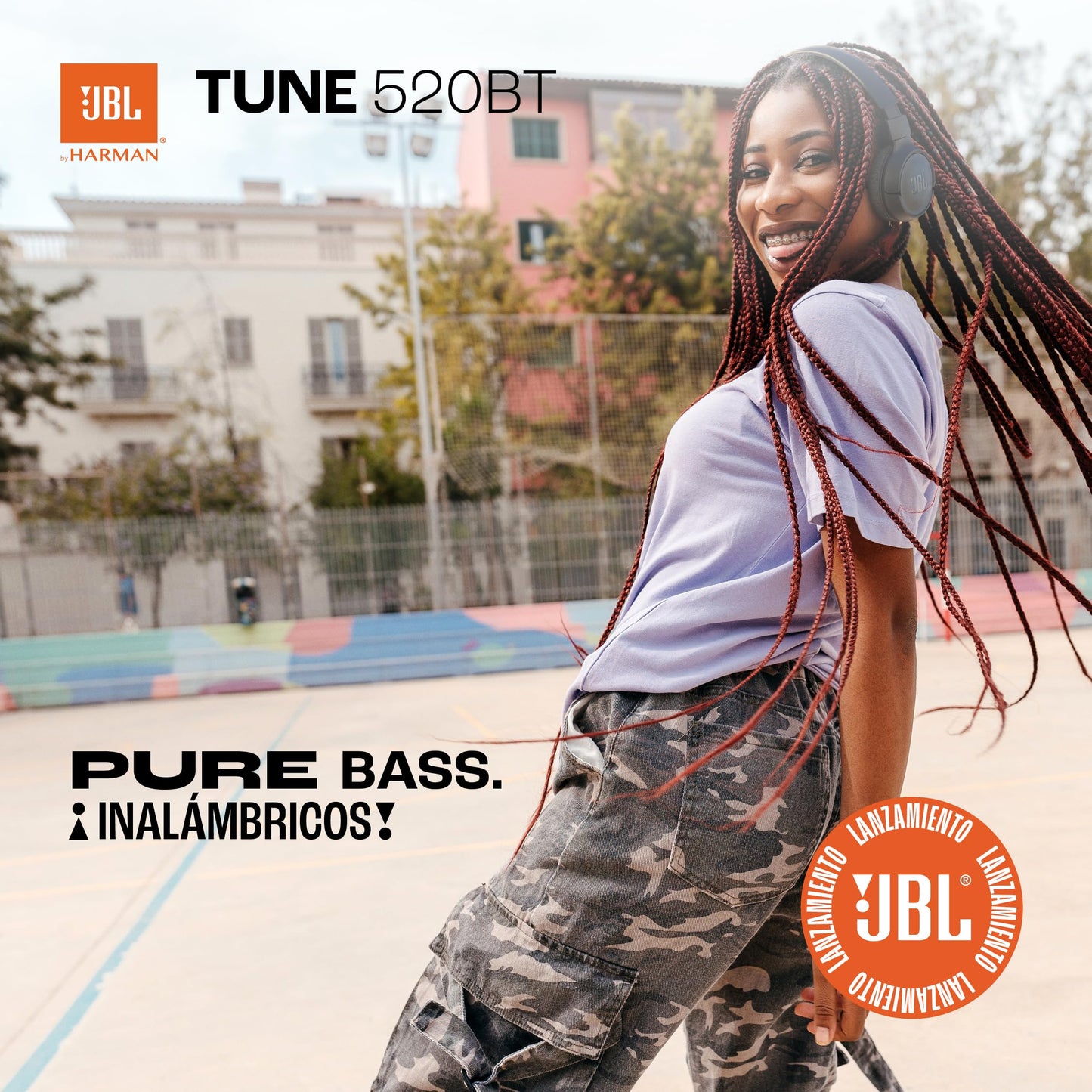 JBL Tune 520BT - Kabellose On-Ear Kopfhörer, bis zu 57 Stunden Akkulaufzeit und Speed Charge, leichtes, bequemes und faltbares Design, Freisprechanrufe mit Voice Aware (Schwarz)