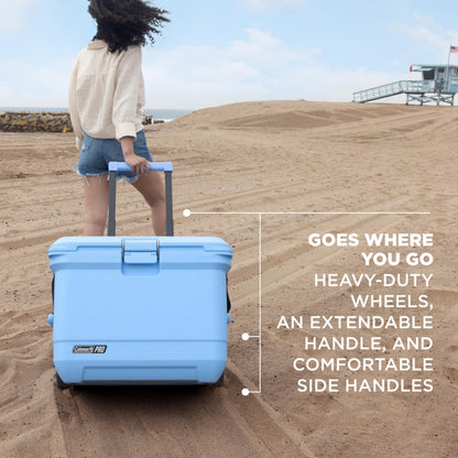 Coleman Pro Heavy-Duty 25qt Ultra-Light Premium Hard Cooler, Extra-Thick Insulation Keeps Ice up to 3 Days, 36-Can Capacity