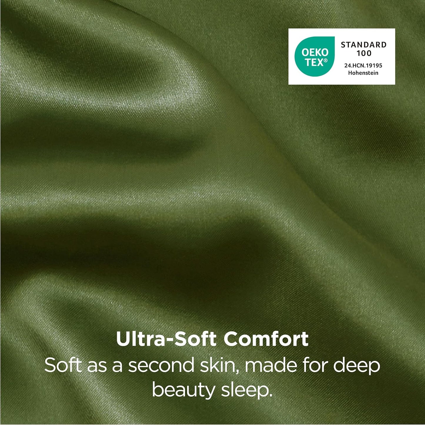 Bedsure Satin-Kissenbezug, Queen-Size, 2er-Pack, Seidenkissenbezügen ähnlich, seidige Kissenhüllen mit Hotelverschluss, Raumdeko, Valentinsgeschenke für Frauen und Männer, Grau, 50x75 cm