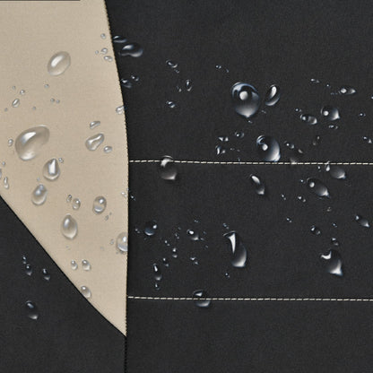 CAR Pass Neoprene Waterproof Two Front Car Seat Covers Set- Universal Fit for Vehicles, Airbag Compatiable(Black)