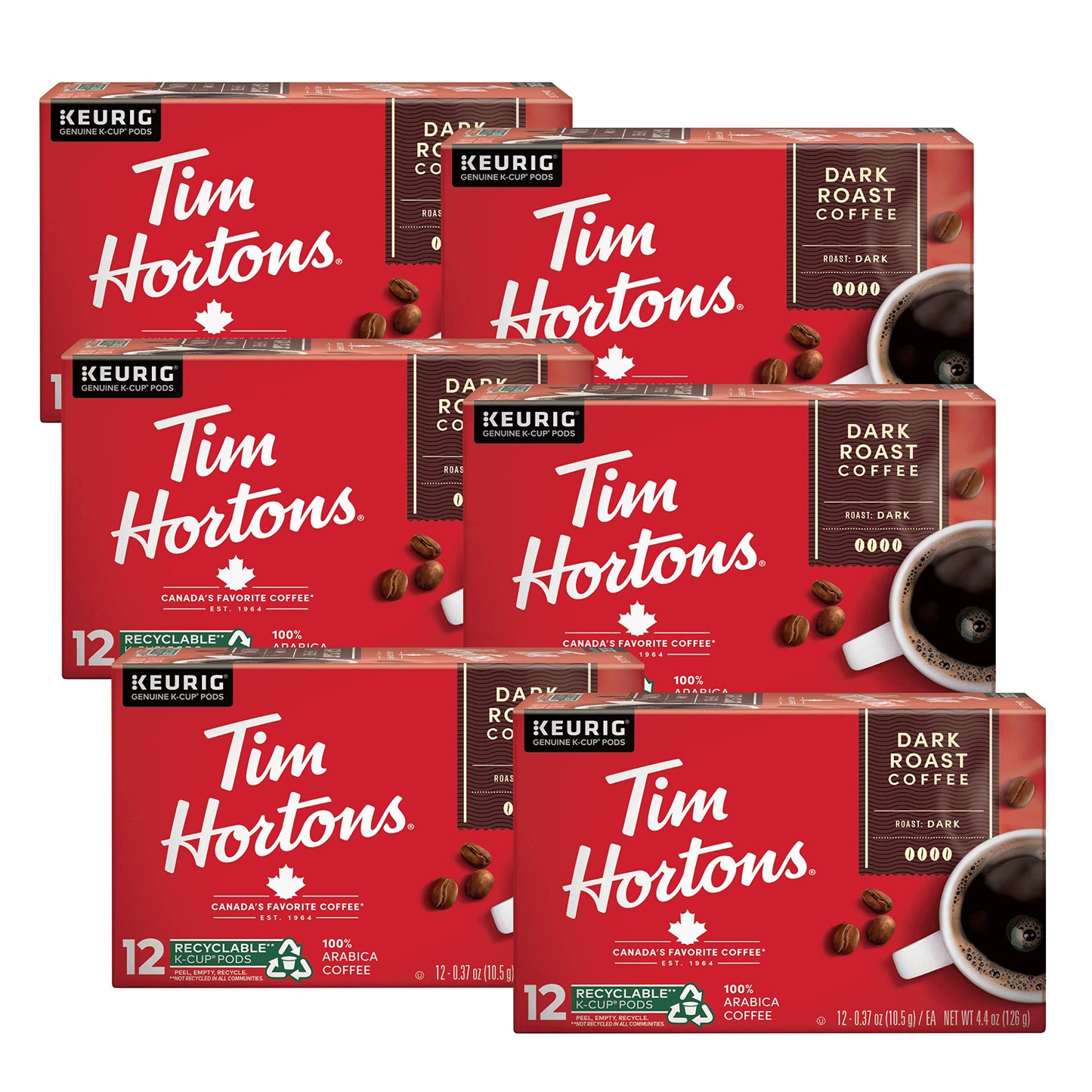 Dark Roast12 Count (Pack of 6)
