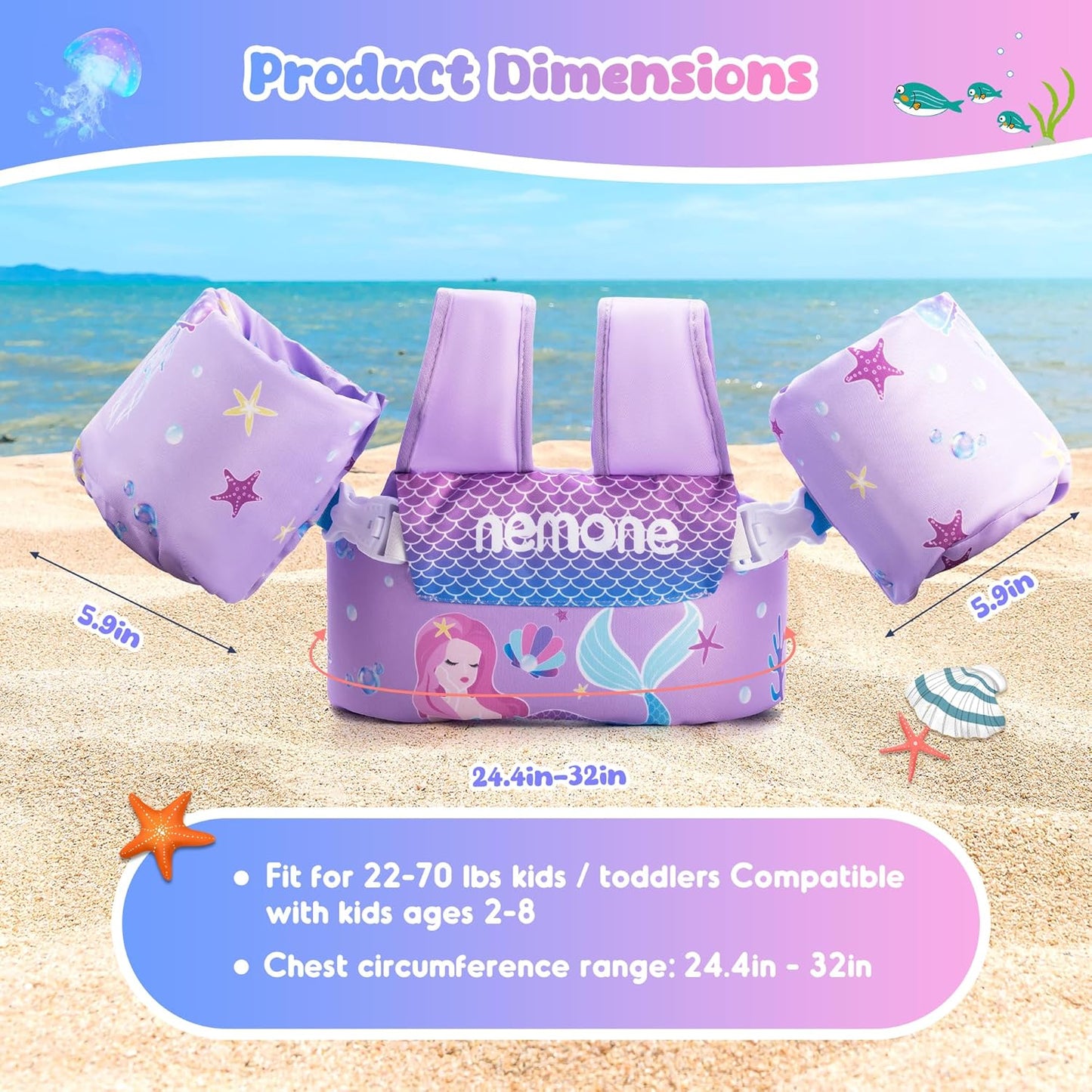 NEMONE Toddler Swim Vest: A Fun and Safe Way for Kids to Learn Swimming