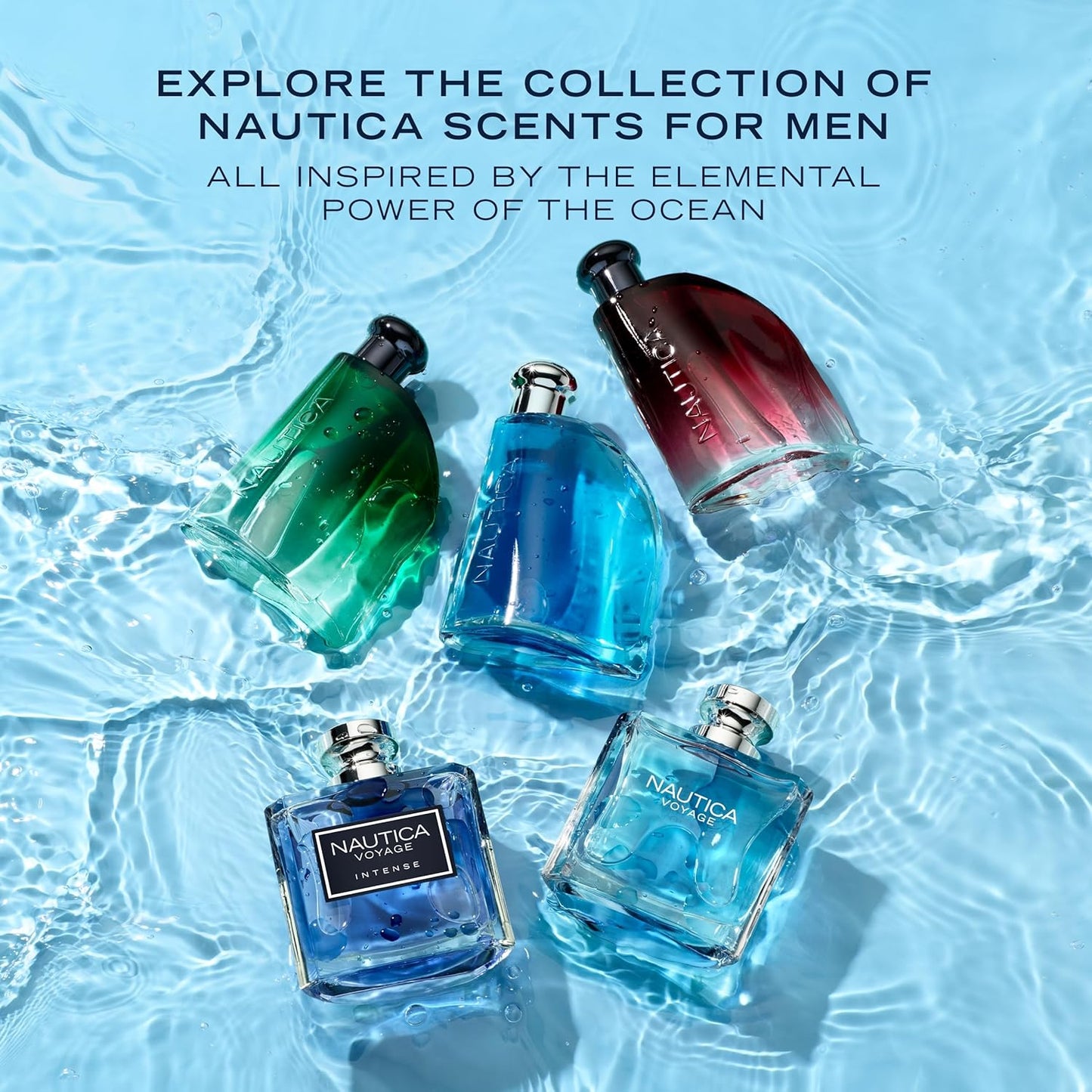 Nautica Voyage Eau de Toilette – Noten von Apfel, Zedernholz, Mimose, Herrenparfum, lang anhaltend, Alltagsduft, 100ml