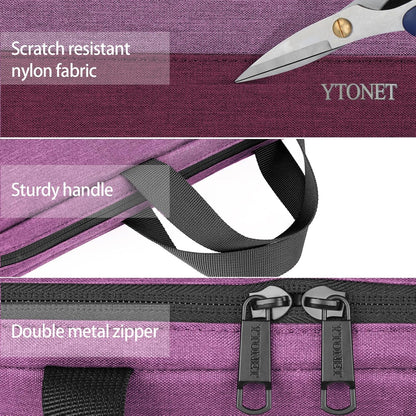 Funda para portátil Ytonet, bolsa para portátil TSA de 15.6 pulgadas, funda para portátil resistente al agua, bolsa de transporte para ordenador compatible con portátiles Lenovo, HP, Dell, Asus, regalos para hombres y mujeres, gris