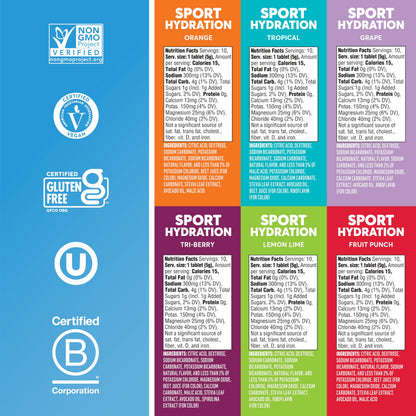 Nuun Sport Electrolyte Tablets with Magnesium, Calcium, Potassium, Chloride & Sodium, Gluten Free & Vegan, Mixed Flavors, 48 Pack (40 Servings Total)
