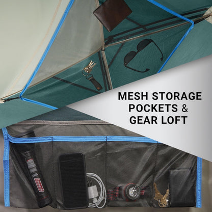 Coleman Skydome Tent with 5 Minute Setup, 2/4/6/8-Person Weatherproof Tent with Rainfly & Carry Bag, 20% More Headroom Than Traditional Canopies