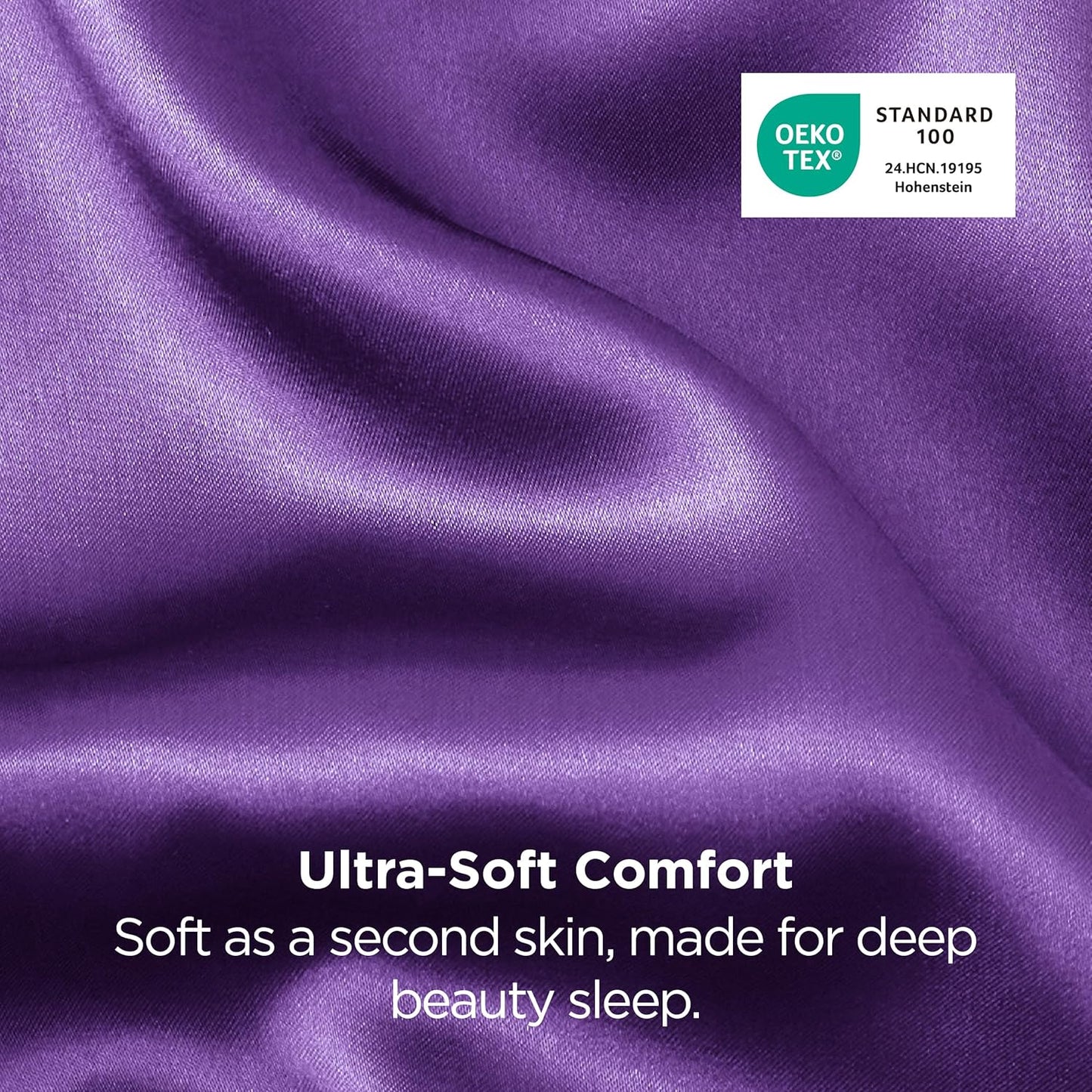 Bedsure Satin-Kissenbezug, Queen-Size, 2er-Pack, Seidenkissenbezügen ähnlich, seidige Kissenhüllen mit Hotelverschluss, Raumdeko, Valentinsgeschenke für Frauen und Männer, Grau, 50x75 cm