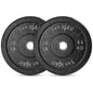 Yes4All 2" Bumper Plate, 10-190 LB Olympic Rubber Weight Plate with Steel Hub for WeightLifting, Strength Training, Home Gym, Less Impact, Absorb Bounce & Shock, Multiple Options