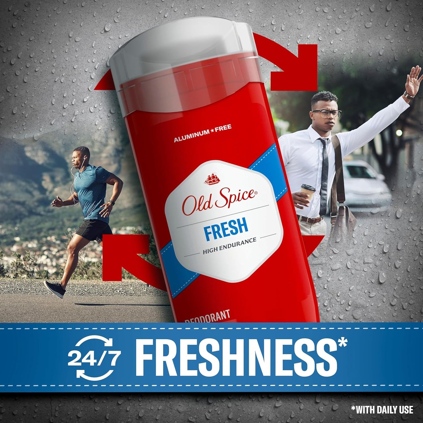 Old Spice High Endurance Deodorant für Herren, Aluminiumfrei, Pure Sport Duft, 107 g