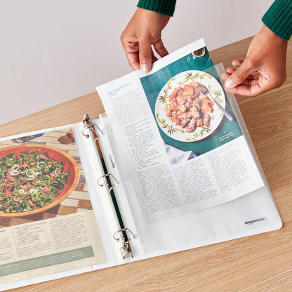 Amazon Basics Dokumenthüllen aus Polypropylen (PP), matt, 200 Stück, transparent