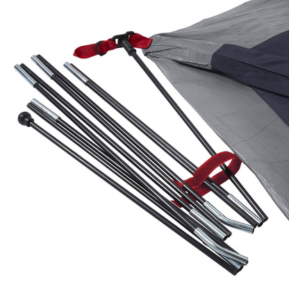 Coleman 4/6/8/10 Person Skydome Dark Room Tent with Rainfly, 5 Minute Setup, Blocks 90% of Sunlight, 20% More Headroom Than Traditional Tents