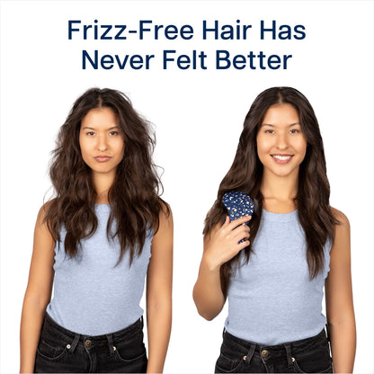 Crave Naturals Glide Thru Entwirrbürste für Erwachsene und Kinder. Entwirrbürste für natürliches, lockiges, glattes, nasses oder trockenes Haar. Haarbürsten für Frauen. Stylingbürste (Blau)