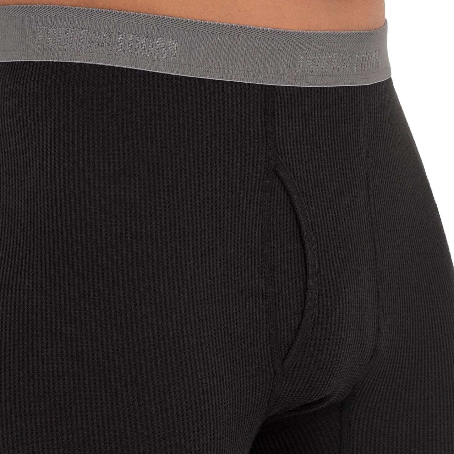 Fruit of the Loom Herren Premium Waffel-Thermo-Unterwäsche lange Unterhose aus recyceltem Material (1er-, 2er-, 3er- und 4er-Pack)