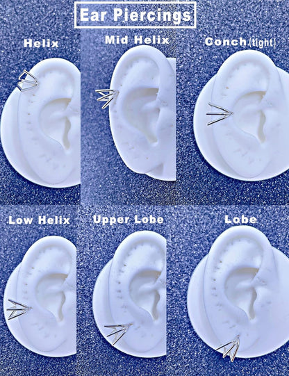 TDEBA Conch Piercing Schmuck, 316L Chirurgenstahl Segment Nasenring, CZ Knorpel Ohrringe, Lippenring, Segment Helix Rook Nahtloser Clicker Piercing Schmuck