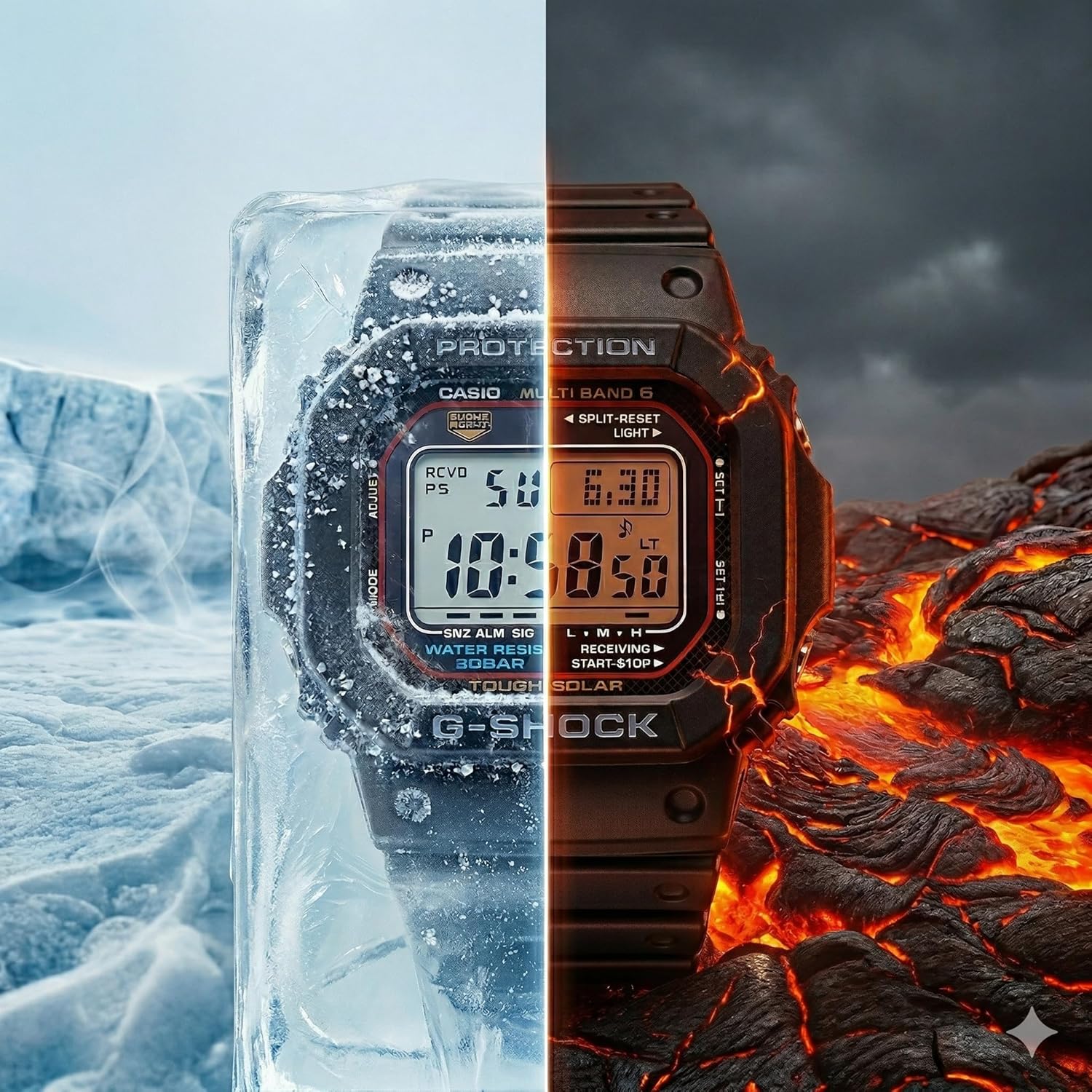 Casio G-Shock GWM5610-1 Men's Solar Black Resin Sport Watch