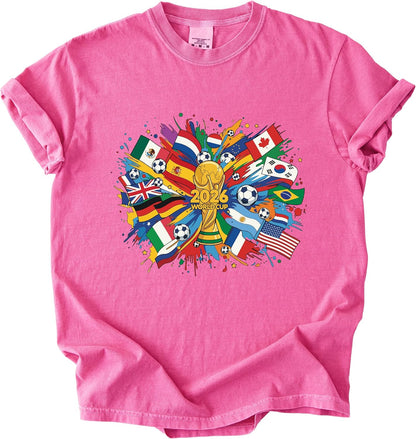 2026 World Soccer Flags Graphic Tee: A Festival of Football Fashion
