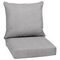 Arden Outdoor Foam Deep Seat Cushions Set, 24x24, Premium High-Density Foam, Never Flattens, Weather-Proof for Patio Chair Sofa Couch, Blue Shibori Stripe