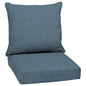 Arden Outdoor Foam Deep Seat Cushions Set, 24x24, Premium High-Density Foam, Never Flattens, Weather-Proof for Patio Chair Sofa Couch, Blue Shibori Stripe