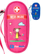 PracMedic Bags Epipen Case - Epi pens Carrying Case- Medical Case for Kids - Insulated to hold Inhaler, Epi Pen, Auvi Q, Epinephrine, Allergies Medication - Medicine Bag for Traveling (Blue)