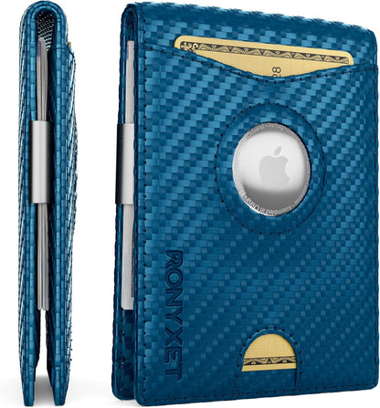 Pacific Blue CarbonAirTag Clip
