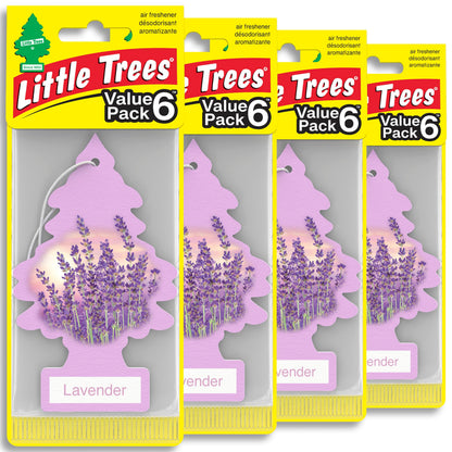 LITTLE TREES Car Air Freshener | Hanging Tree Provides Long Lasting Scent for Auto and Home | Black Ice, 24 Air Fresheners