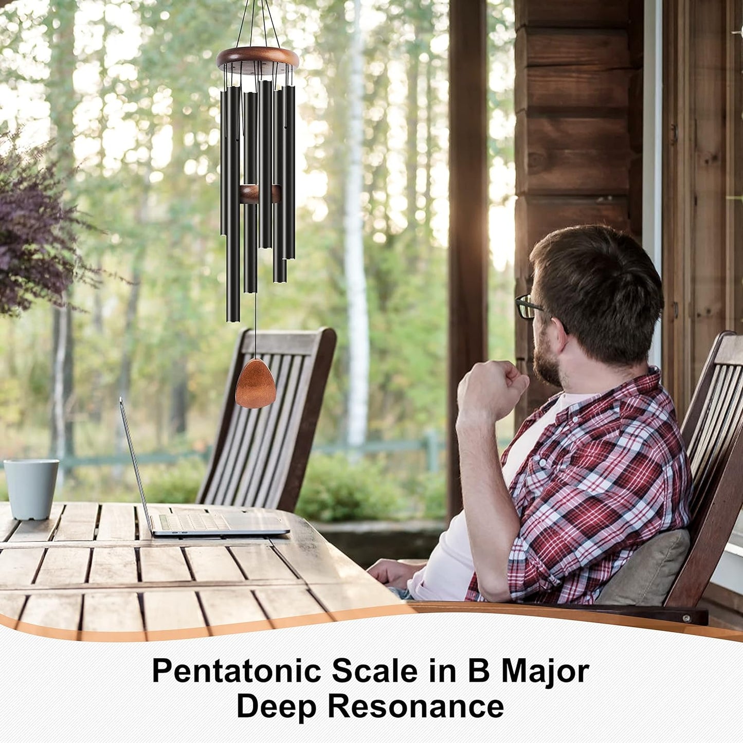 Bursvik Large Aluminium Wind Chimes: A Perfect Gift for a Zen Atmosphere
