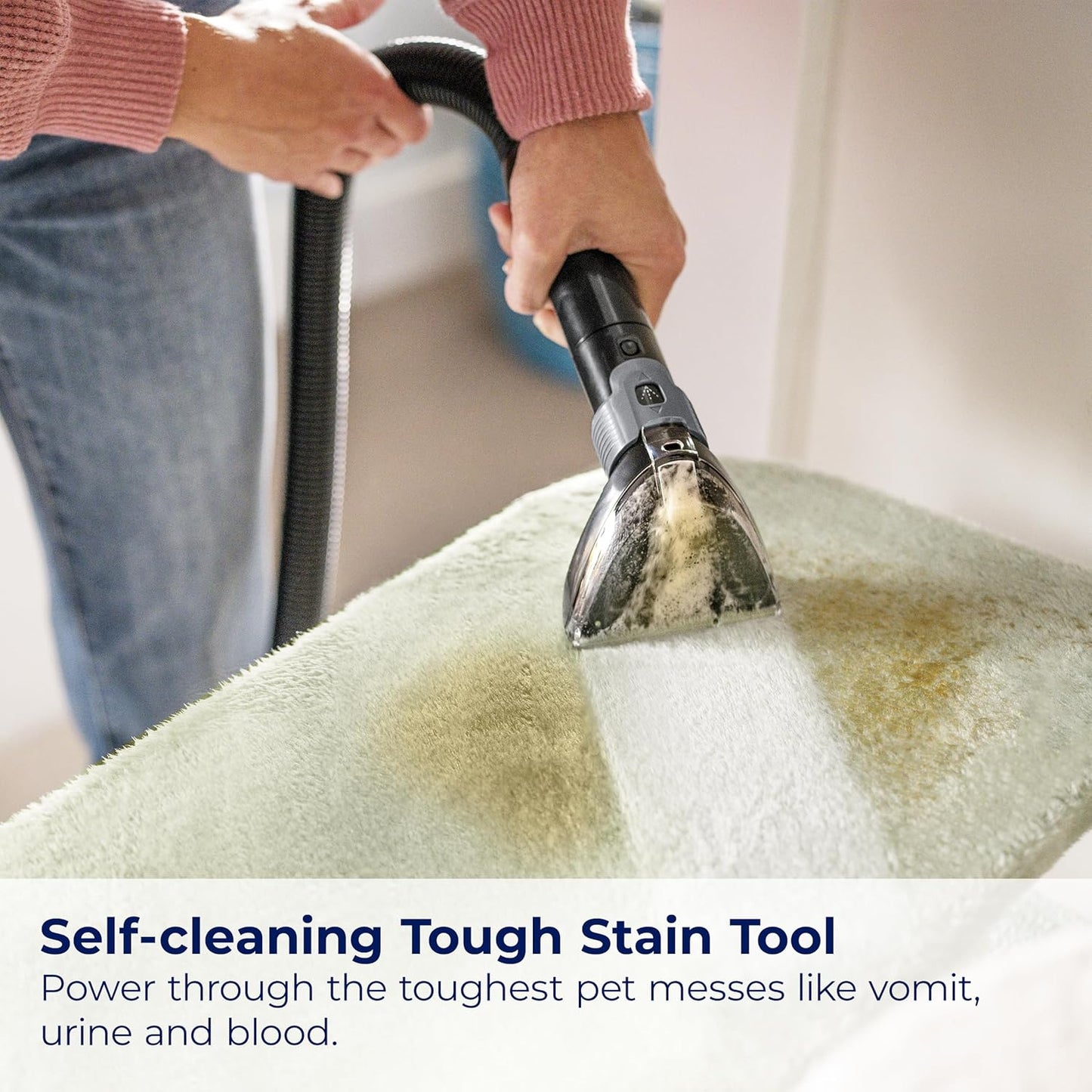 Bissell® Little Green® Proheat® Pet, Portable Deep Cleaner with Heated Cleaning Technology, Quickly Heats to 120°F, Self-Cleaning Tough Stain Tool and Pet Pro Oxy Triple Action Formula Included, 3921B Visit the Bissell Store