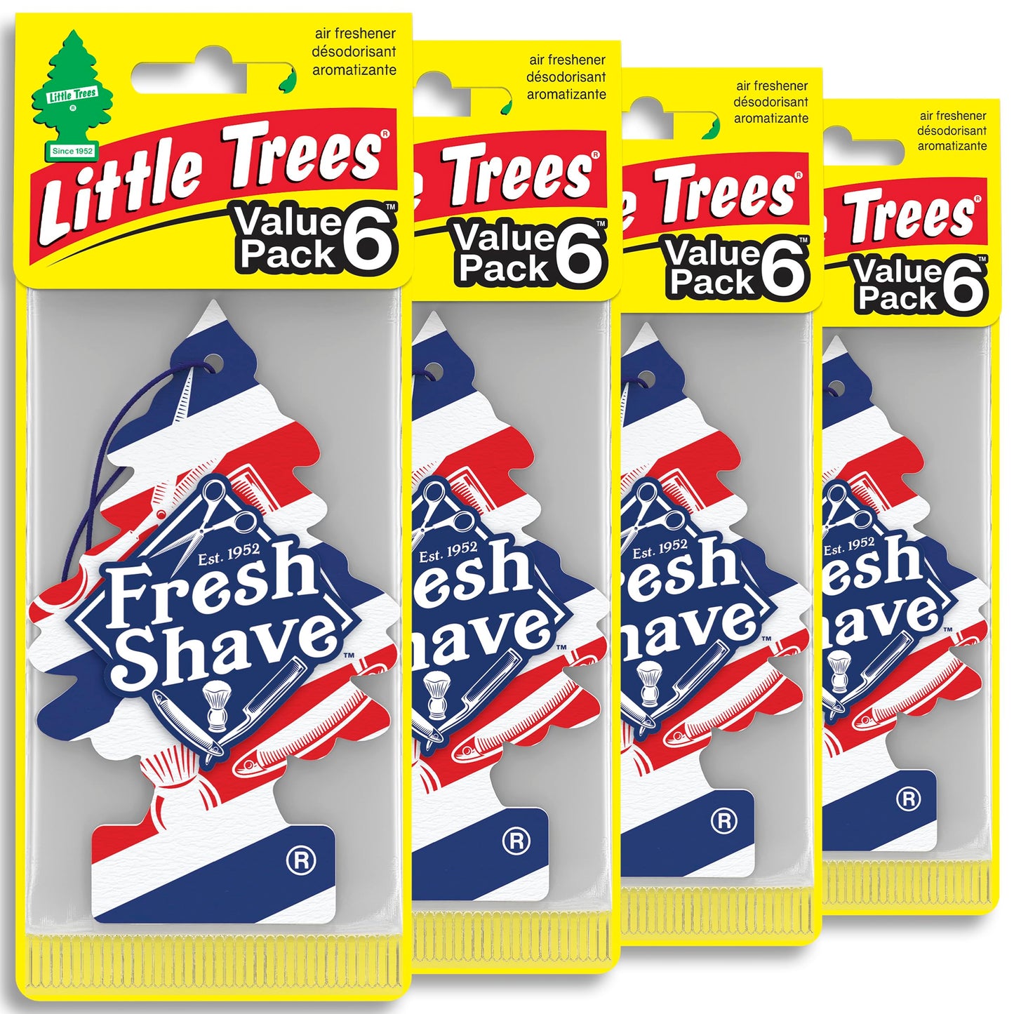 LITTLE TREES Car Air Freshener | Hanging Tree Provides Long Lasting Scent for Auto and Home | Black Ice, 24 Air Fresheners
