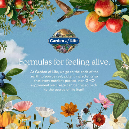 Garden of Life Vitamin Code Raw Vitamin-C, 500mg Whole Food VIT-C Capsules + Fruit & Veggie Blend & Probiotics, Supplements for Adults, Vegan, Gluten Free, 120 Capsules, (Pack of 6)