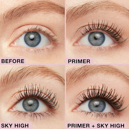 Maybelline New York Lash Sensational Sky High Washable Wimperntusche, Volumen, Länge, Definition, Schwung, Verdichtung, aufbaubare Formel, Very Black, 7.2 ml