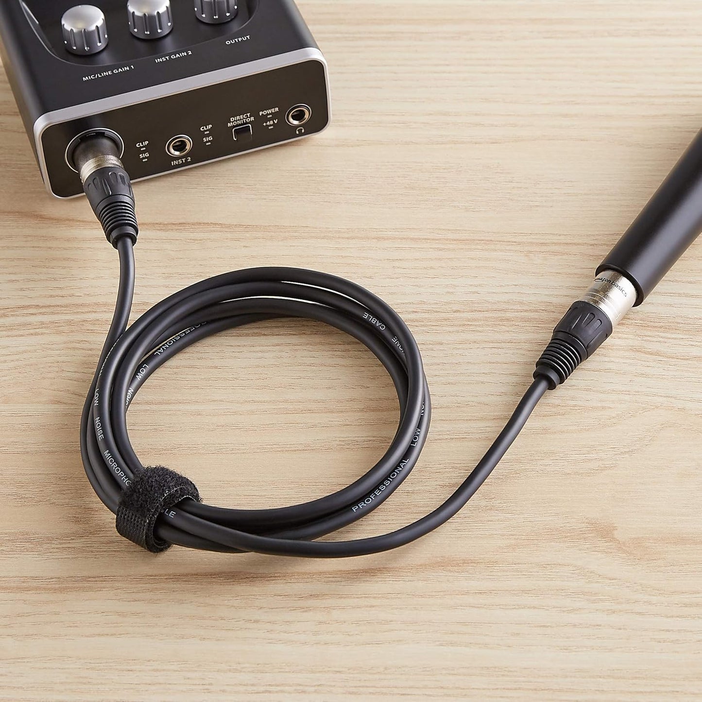 Amazon Basics XLR-Mikrofonkabel für Tonstudio-Lautsprecher, PA-System, Vollkupferleiter, 3 m, Schwarz