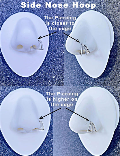 TDEBA Conch Piercing Schmuck, 316L Chirurgenstahl Segment Nasenring, CZ Knorpel Ohrringe, Lippenring, Segment Helix Rook Nahtloser Clicker Piercing Schmuck