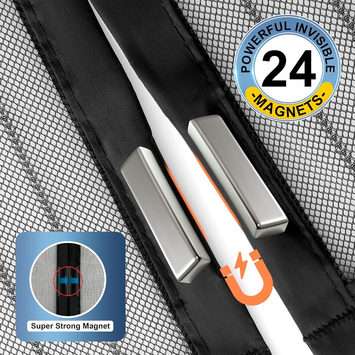 Magnetic Screen Door Mesh for Fresh Air and Bug-Free Living