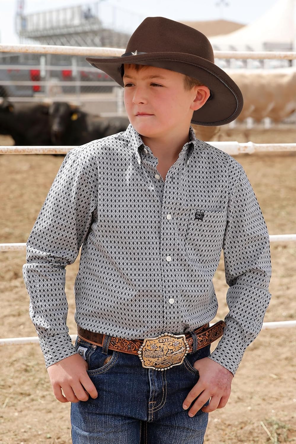Cowboyhut für Jungen Mädchen Western Filzhut Fedora für Kinder 3-6 Jahre