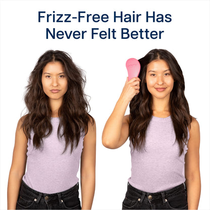 Crave Naturals Glide Thru Entwirrbürste für Erwachsene und Kinder. Entwirrbürste für natürliches, lockiges, glattes, nasses oder trockenes Haar. Haarbürsten für Frauen. Stylingbürste (Blau)