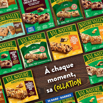 NATURE VALLEY Almond Sweet and Salty Granola Bars, No Artificial Flavours, No Artificial Colours, Made with Whole Grain Oats, Pack of 6 Bars, Loaded with Almonds, Dipped in Almond Butter Coating