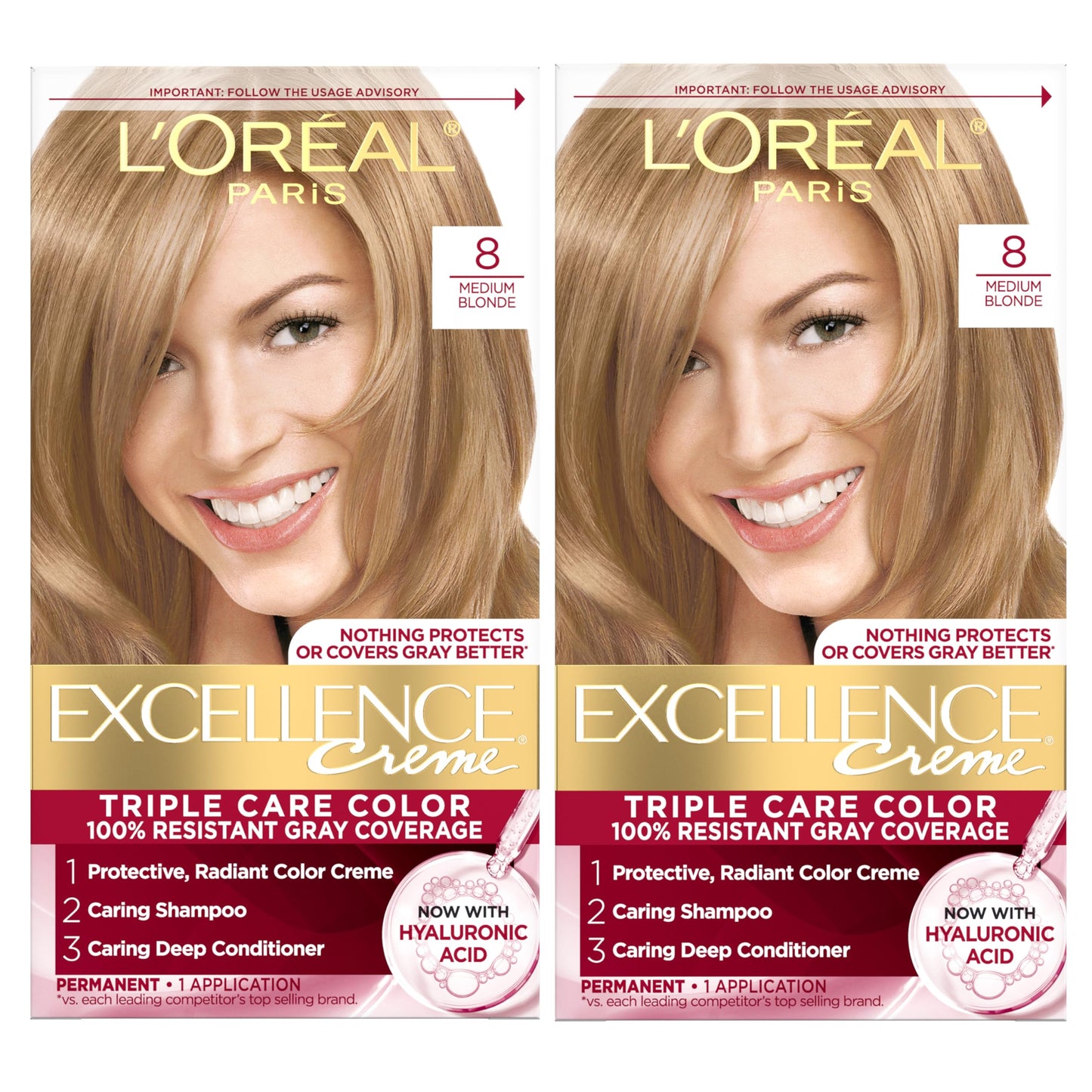 1 Count (Pack of 2)8 Medium Blonde