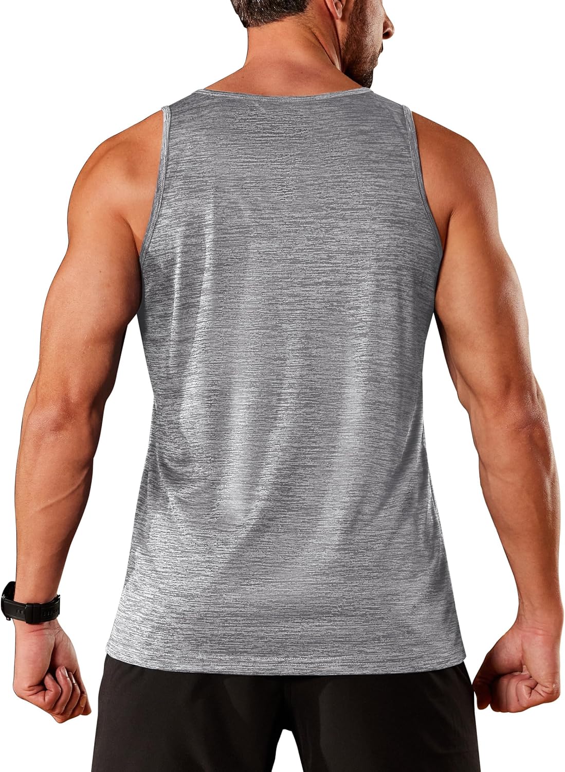 TACVASEN Herren Tanktops Schnelltrocknend Ärmelloses Workout Muskelshirt Sport Bodybuilding Fitness Performance T-Shirts