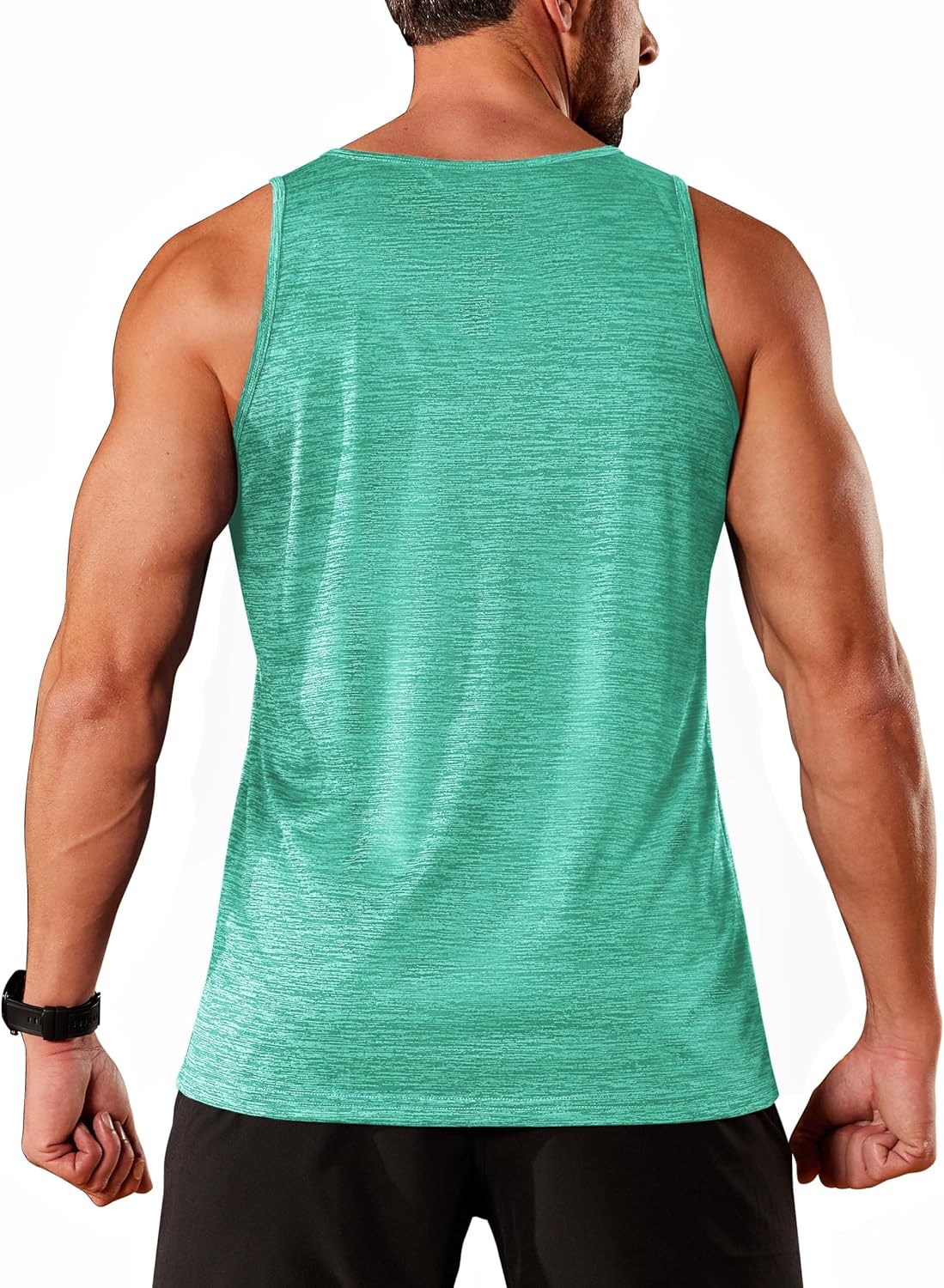 TACVASEN Herren Tanktops Schnelltrocknend Ärmelloses Workout Muskelshirt Sport Bodybuilding Fitness Performance T-Shirts